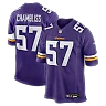 Zennovawear Chaz Chambliss Minnesota Vikings Team Game Jersey - Purple