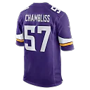 Zennovawear Chaz Chambliss Minnesota Vikings Team Game Jersey - Purple
