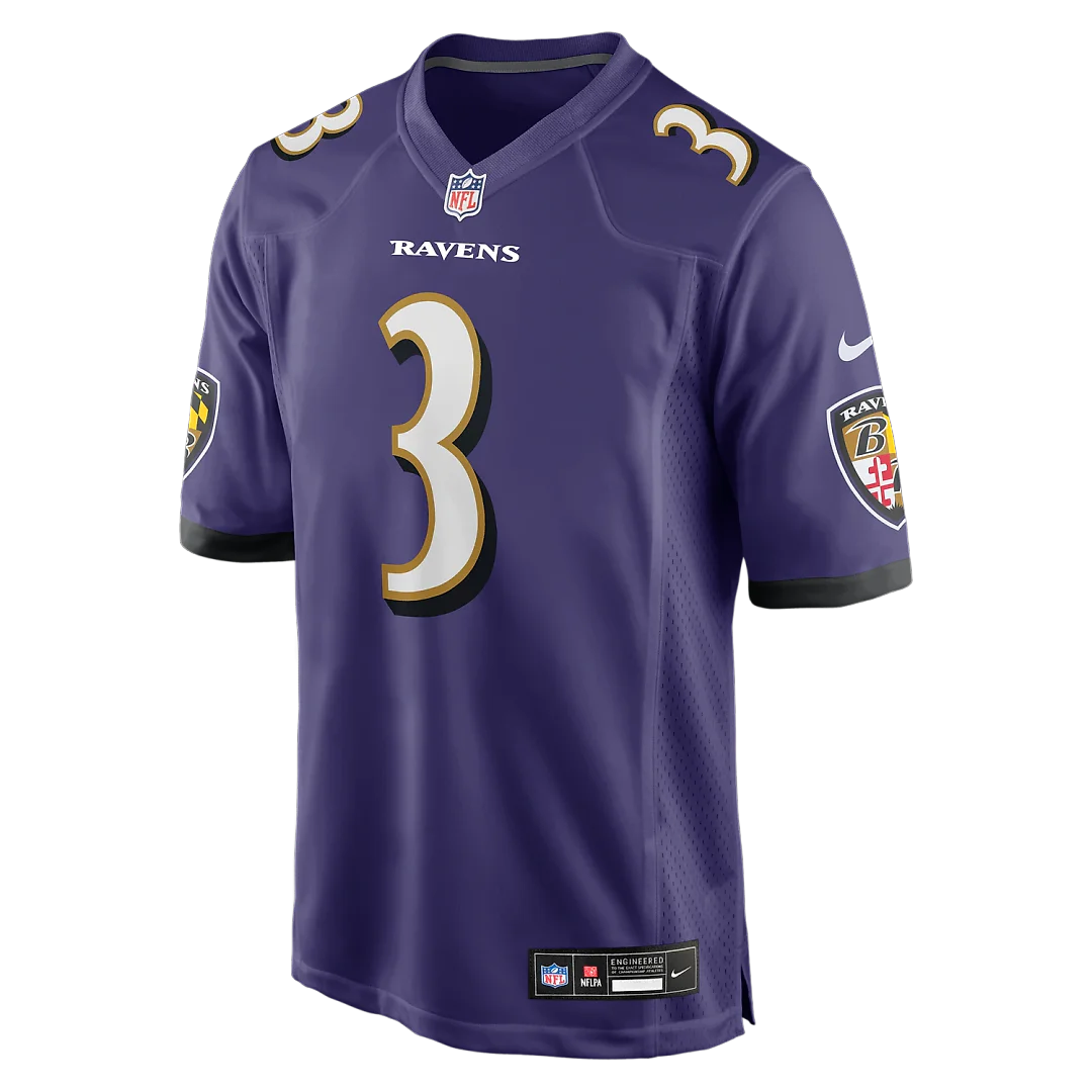 Zennovawear Chidobe Awuzie Baltimore Ravens Team Game Jersey - Purple