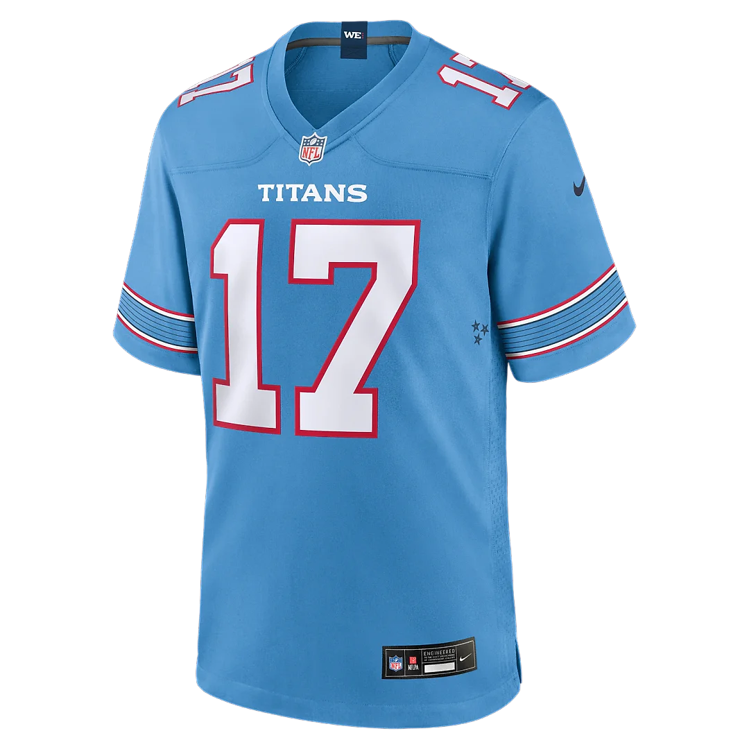 Zennovawear Chimere Dike Tennessee Titans Team Game Jersey - Light Blue