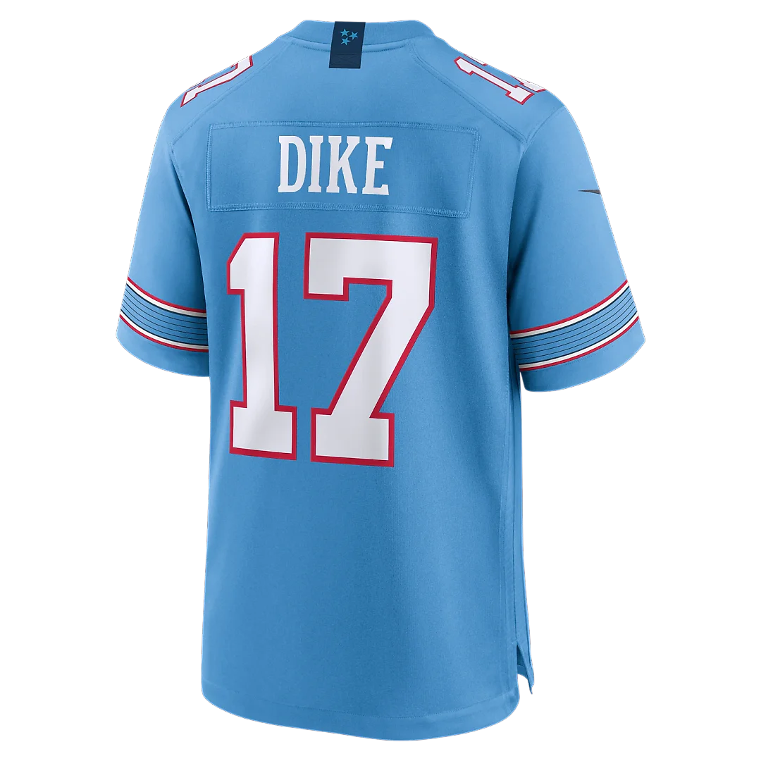 Zennovawear Chimere Dike Tennessee Titans Team Game Jersey - Light Blue