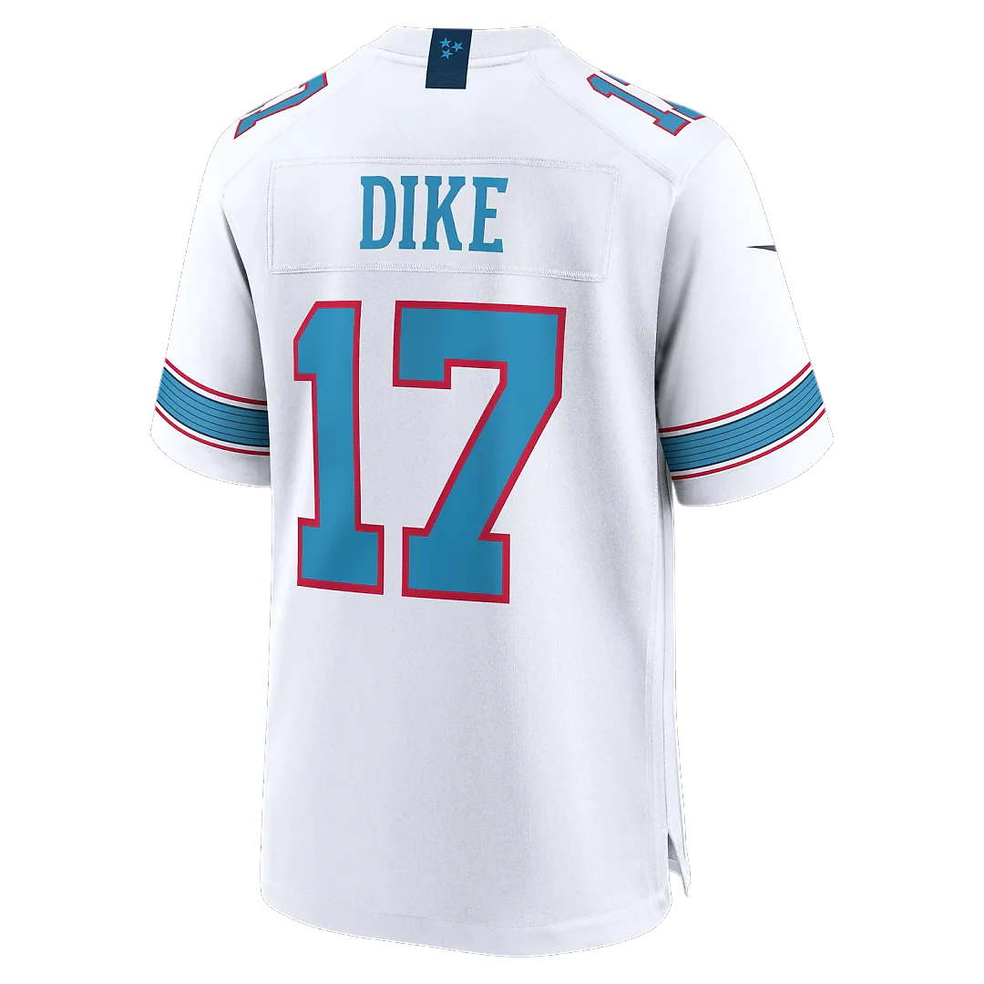 Zennovawear Chimere Dike Tennessee Titans Game Jersey - White