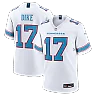 Zennovawear Chimere Dike Tennessee Titans Game Jersey - White