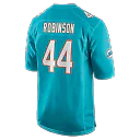 Zennovawear Chop Robinson Miami Dolphins Player Game Jersey - Aqua
