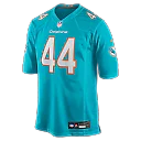 Zennovawear Chop Robinson Miami Dolphins Player Game Jersey - Aqua