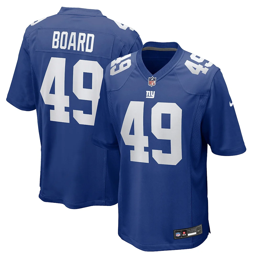 Zennovawear Chris Board New York Giants Team Game Jersey - Royal