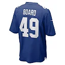 Zennovawear Chris Board New York Giants Team Game Jersey - Royal