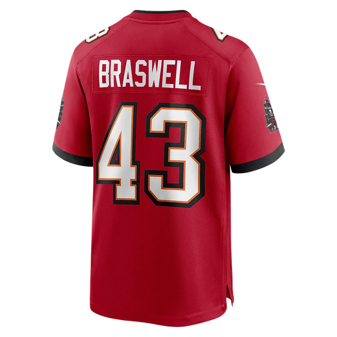 Zennovawear Chris Braswell Tampa Bay Buccaneers Game Jersey - Red