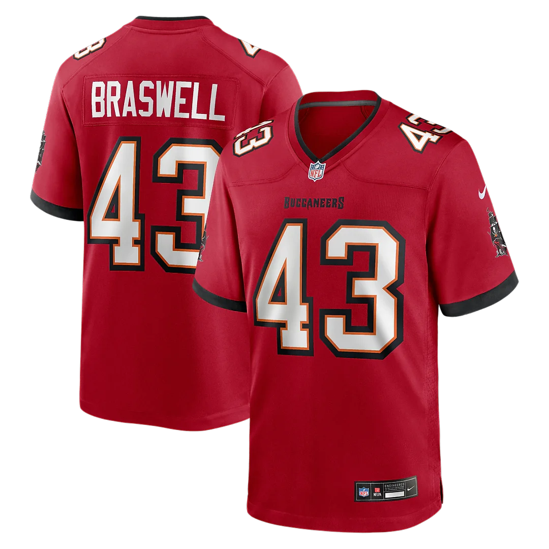 Zennovawear Chris Braswell Tampa Bay Buccaneers Game Jersey - Red
