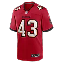 Zennovawear Chris Braswell Tampa Bay Buccaneers Game Jersey - Red