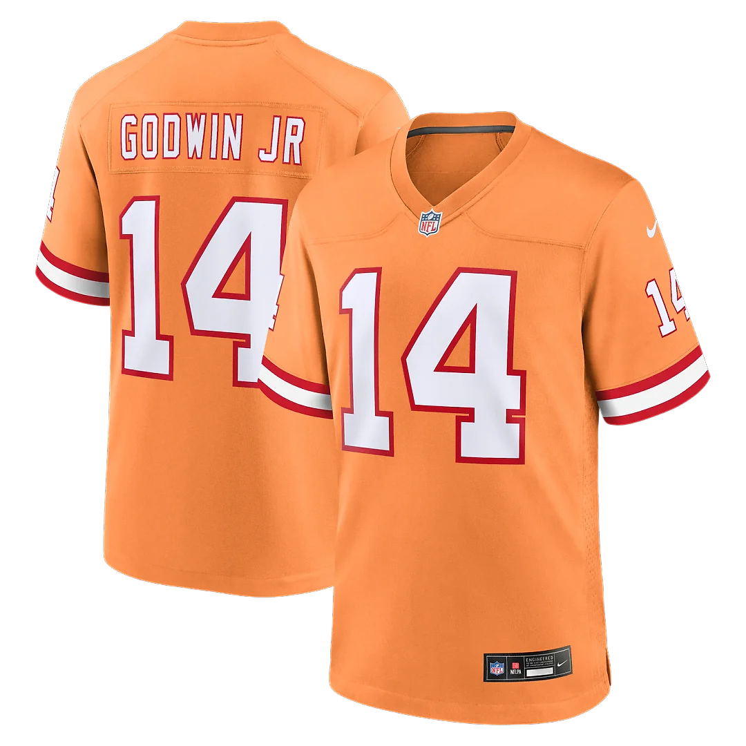 Zennovawear Chris Godwin Jr. Tampa Bay Buccaneers Alternate Game Player Jersey - Orange