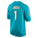 Zennovawear Chris Johnson Miami Dolphins 2026 NFL Draft First Round Pick No. 27 Team Game Jersey - Aqua