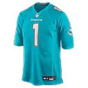 Zennovawear Chris Johnson Miami Dolphins 2026 NFL Draft First Round Pick No. 27 Team Game Jersey - Aqua