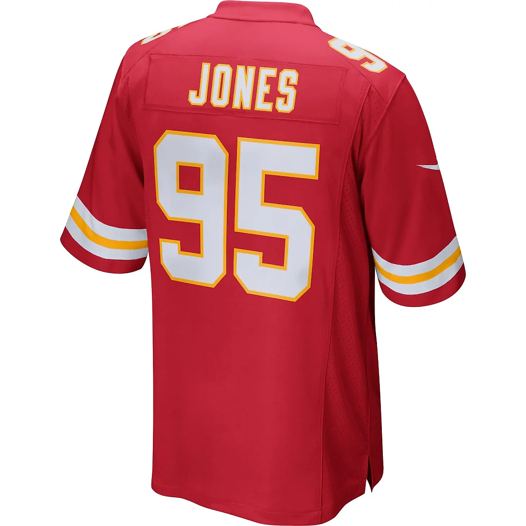 Zennovawear Chris Jones Kansas City Chiefs Game Jersey - Red