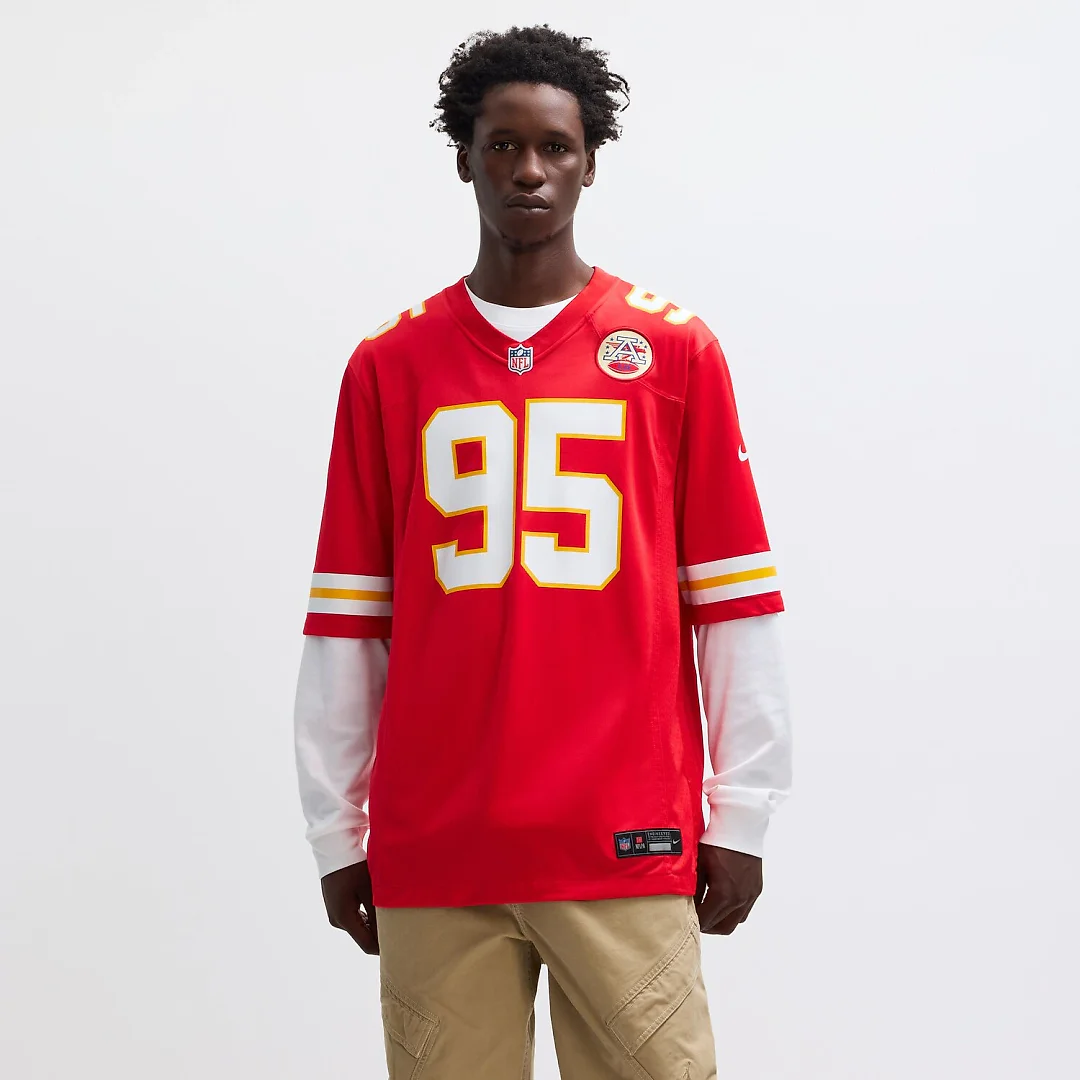 Zennovawear Chris Jones Kansas City Chiefs Game Jersey - Red