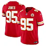 Zennovawear Chris Jones Kansas City Chiefs Team Vapor FUSE. Stitched Limited Jersey - Red
