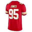 Zennovawear Chris Jones Kansas City Chiefs Team Vapor FUSE. Stitched Limited Jersey - Red
