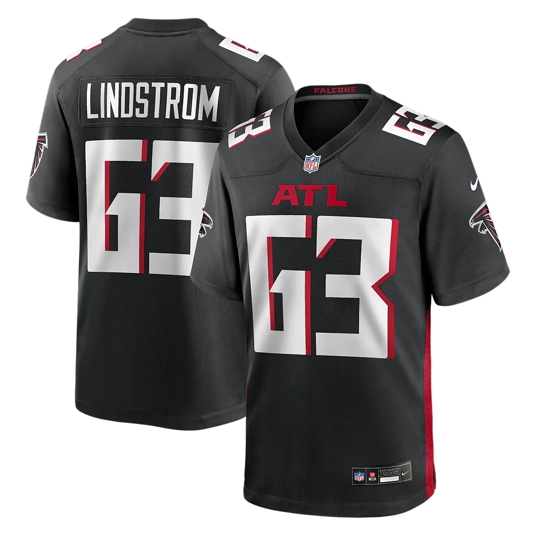 Zennovawear Chris Lindstrom Atlanta Falcons Game Jersey - Black
