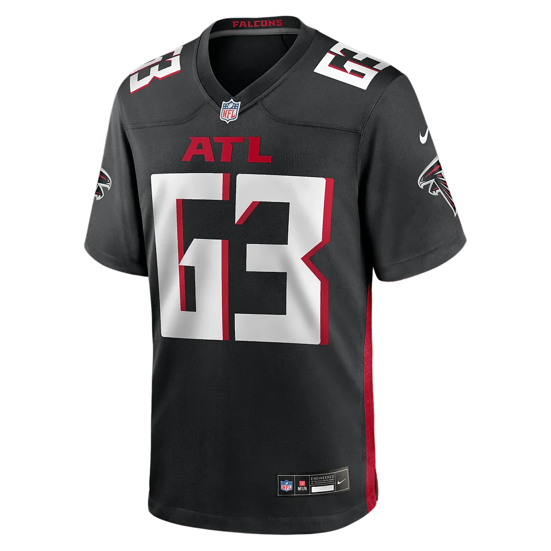 Zennovawear Chris Lindstrom Atlanta Falcons Game Jersey - Black