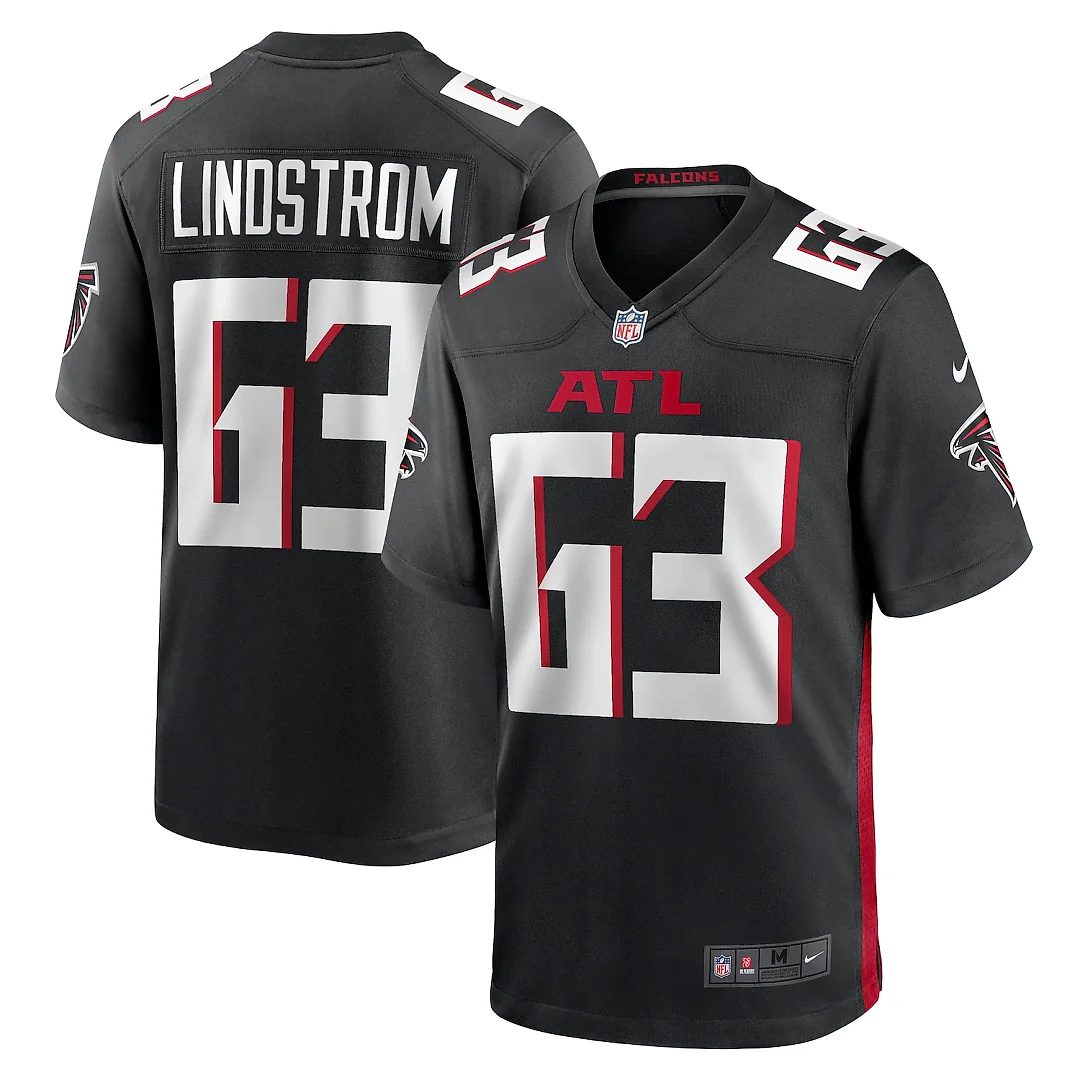 Zennovawear Chris Lindstrom Atlanta Falcons Team Game Jersey - Black