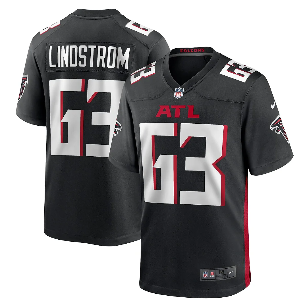 Zennovawear Chris Lindstrom Atlanta Falcons Team Game Jersey - Black