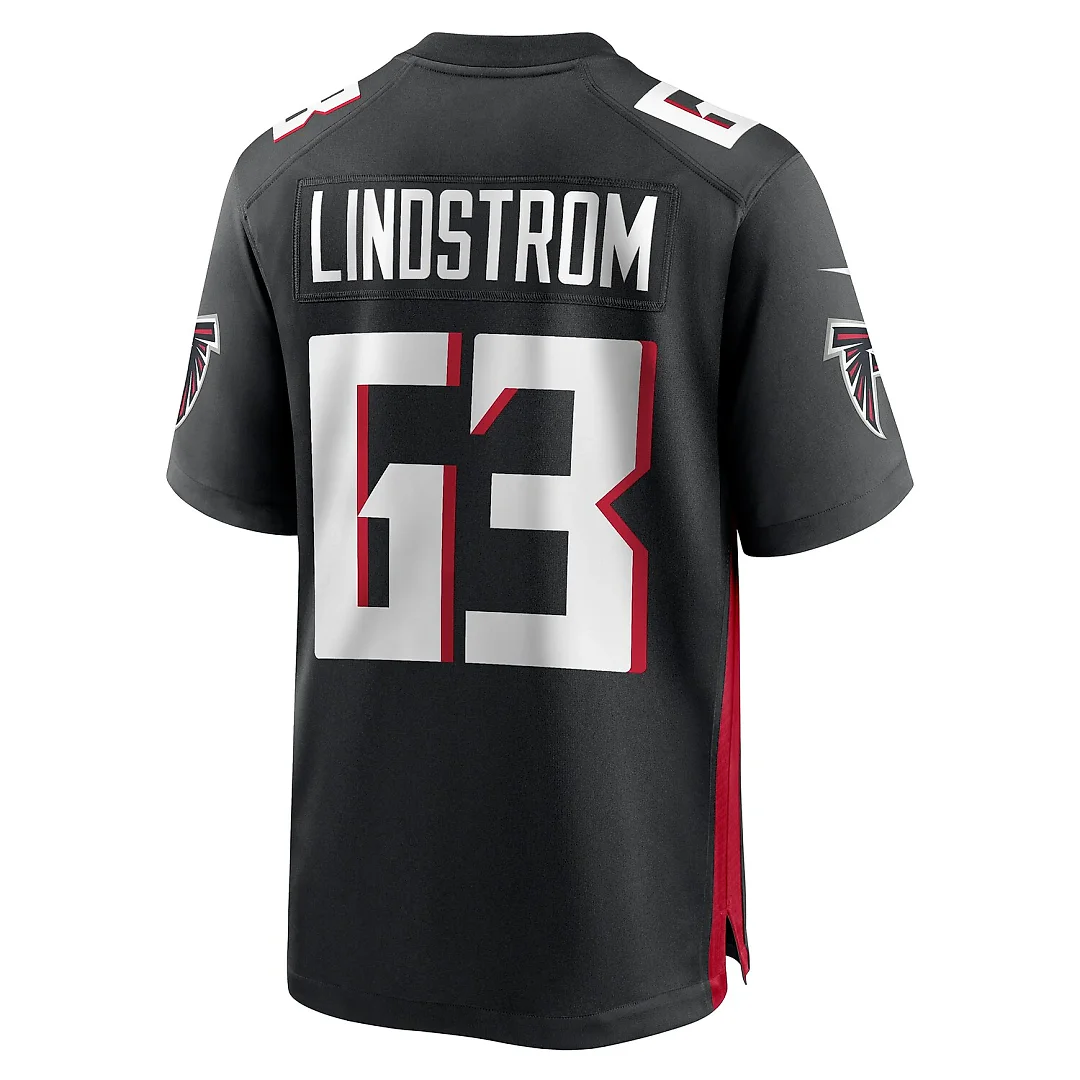 Zennovawear Chris Lindstrom Atlanta Falcons Team Game Jersey - Black