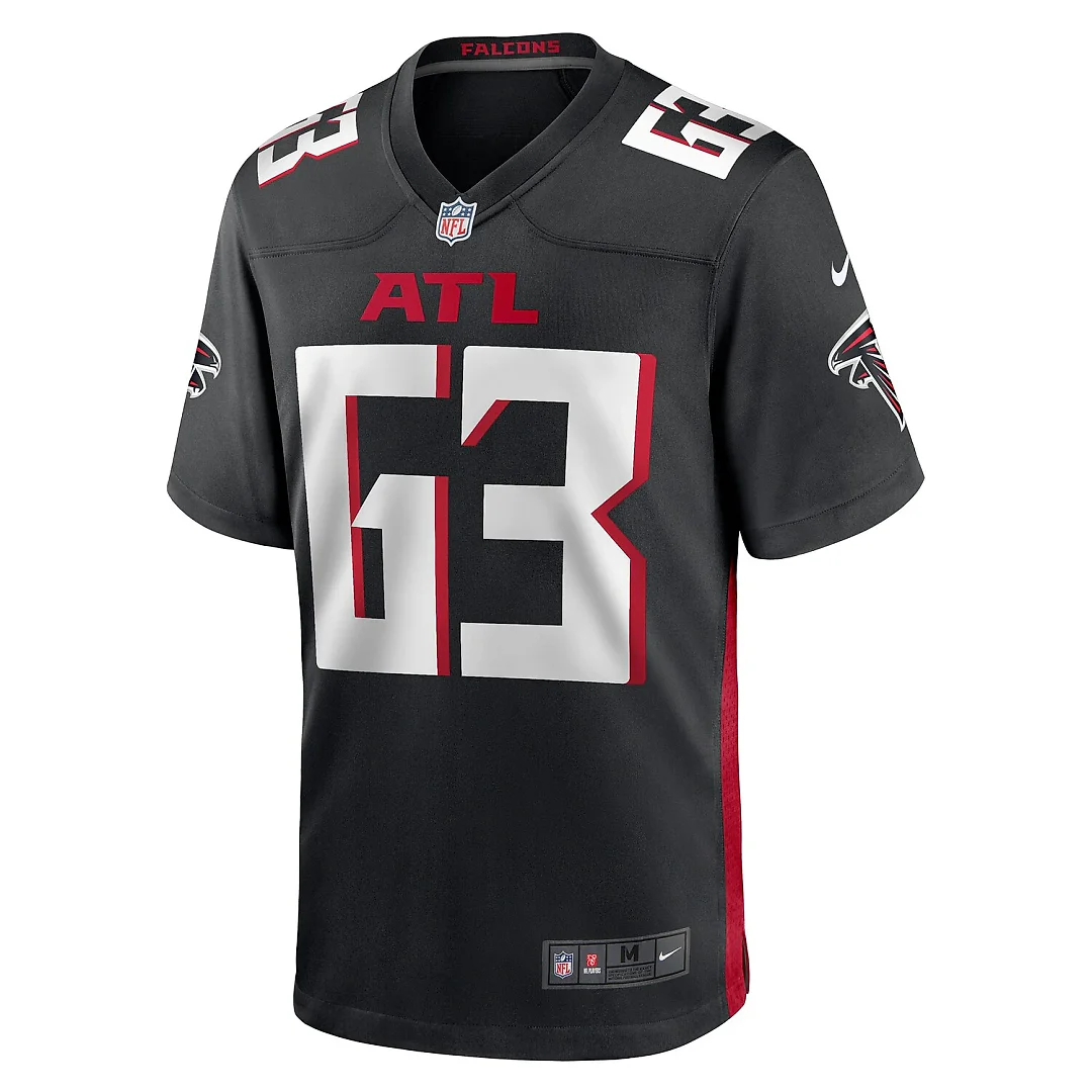 Zennovawear Chris Lindstrom Atlanta Falcons Team Game Jersey - Black