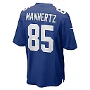 Zennovawear Chris Manhertz New York Giants Team Game Jersey - Royal