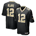 Zennovawear Chris Olave New Orleans Saints Player Game Jersey - Black