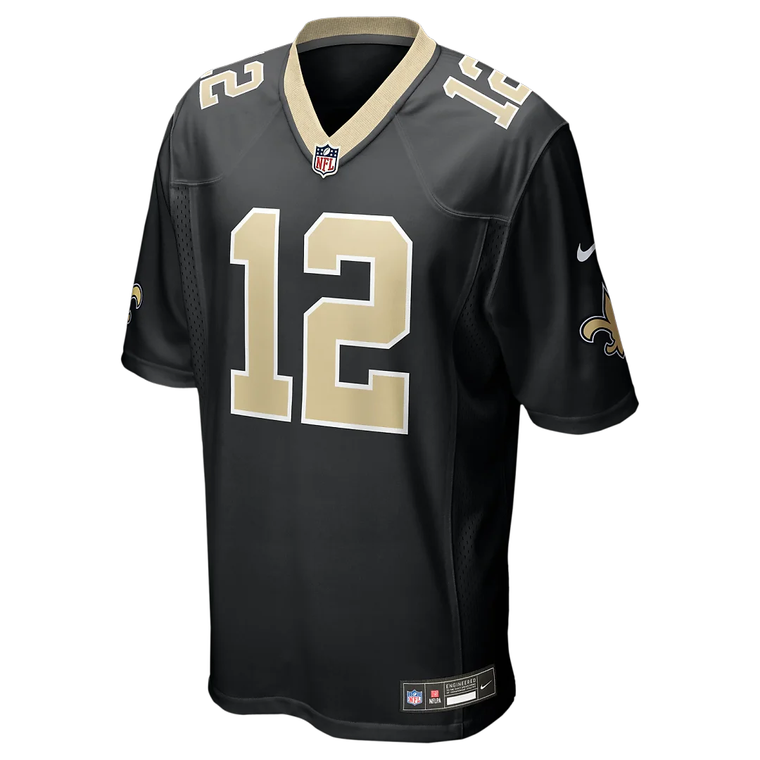 Zennovawear Chris Olave New Orleans Saints Player Game Jersey - Black