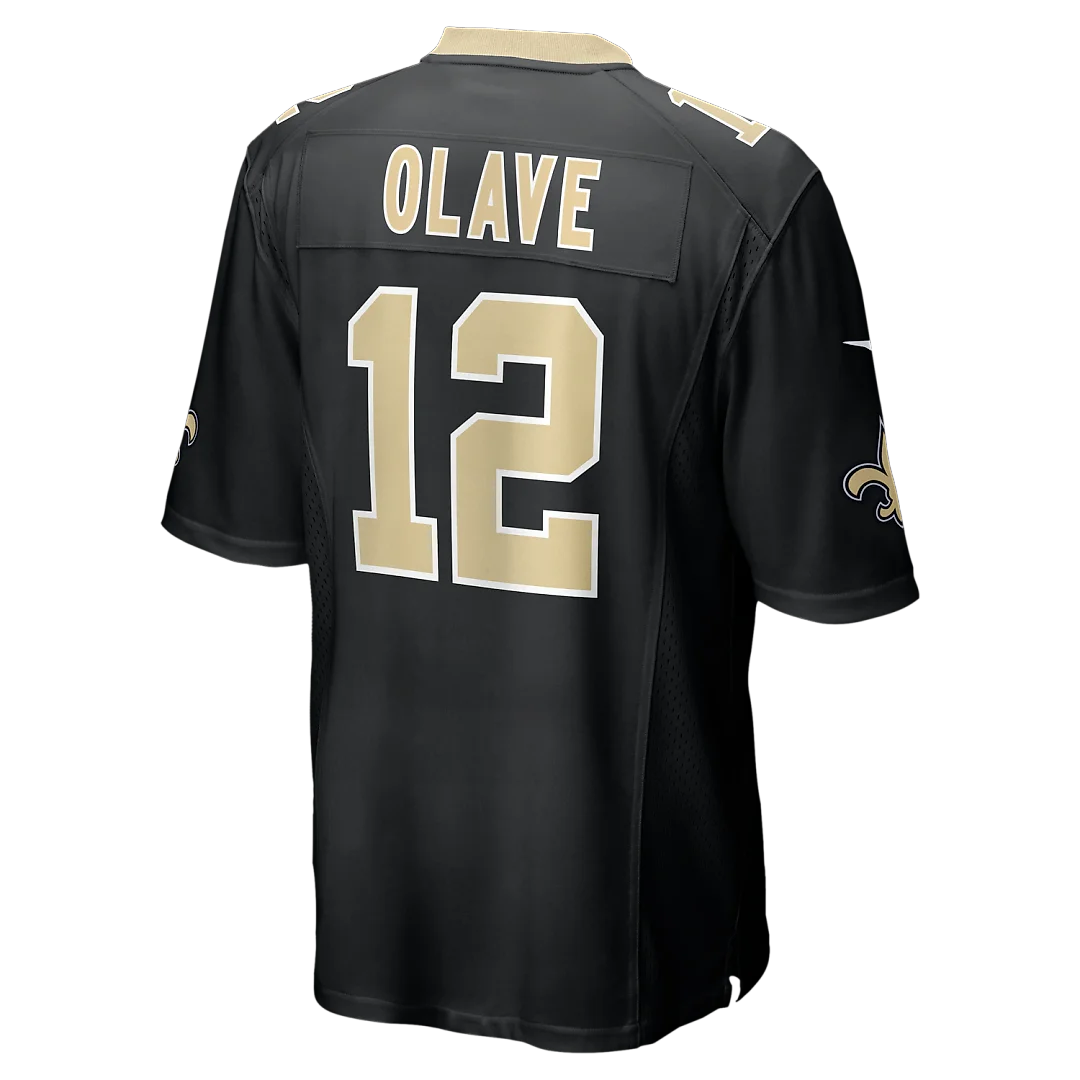 Zennovawear Chris Olave New Orleans Saints Player Game Jersey - Black