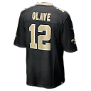 Zennovawear Chris Olave New Orleans Saints Player Game Jersey - Black
