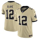 Zennovawear Chris Olave New Orleans Saints Gameday Golds Alternate Vapor FUSE. Limited Jersey - Gold
