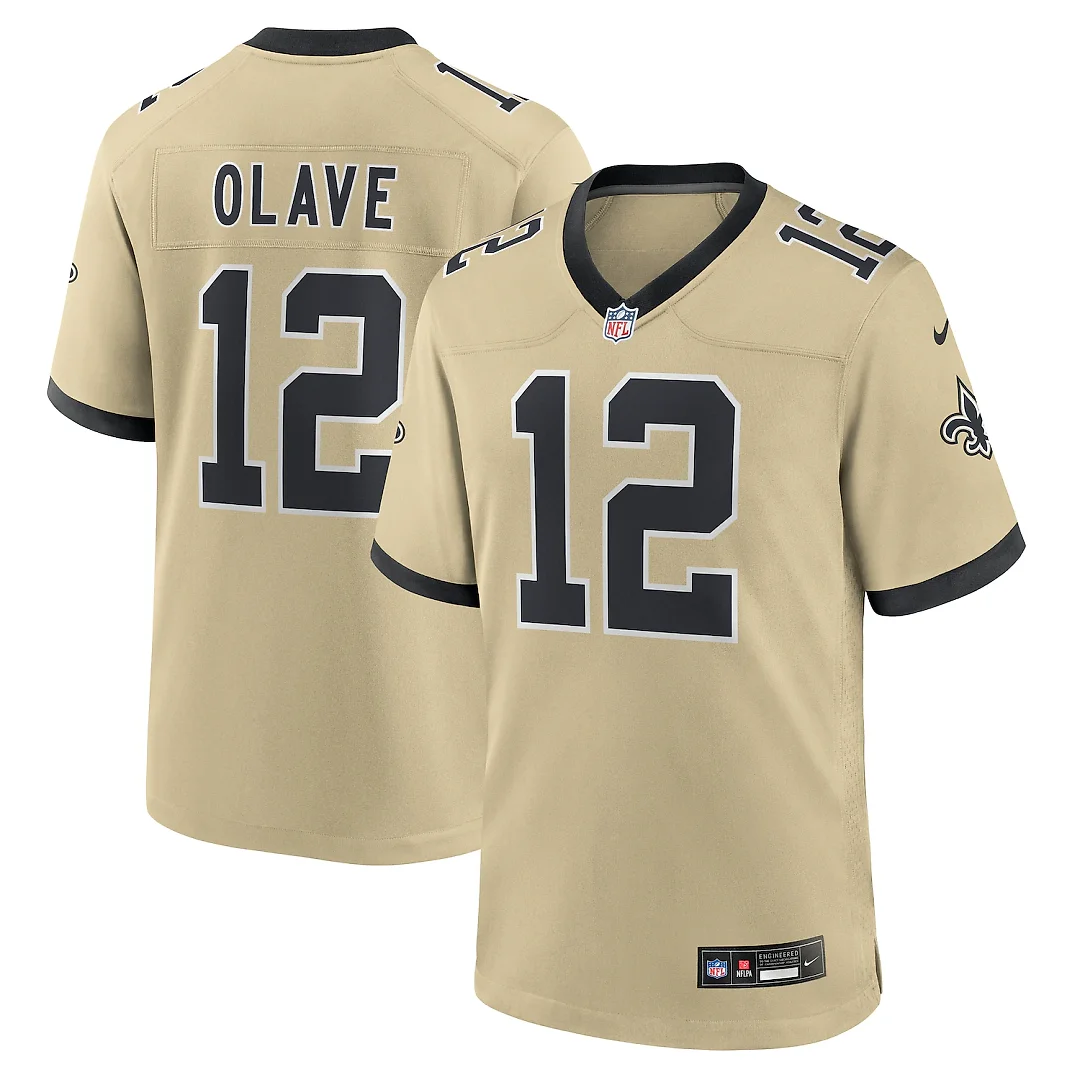 Zennovawear Chris Olave New Orleans Saints Gameday Golds Alternate Game Player Jersey - Gold