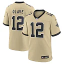 Zennovawear Chris Olave New Orleans Saints Gameday Golds Alternate Game Player Jersey - Gold