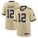 Zennovawear Chris Olave New Orleans Saints Gameday Golds Alternate Game Player Jersey - Gold