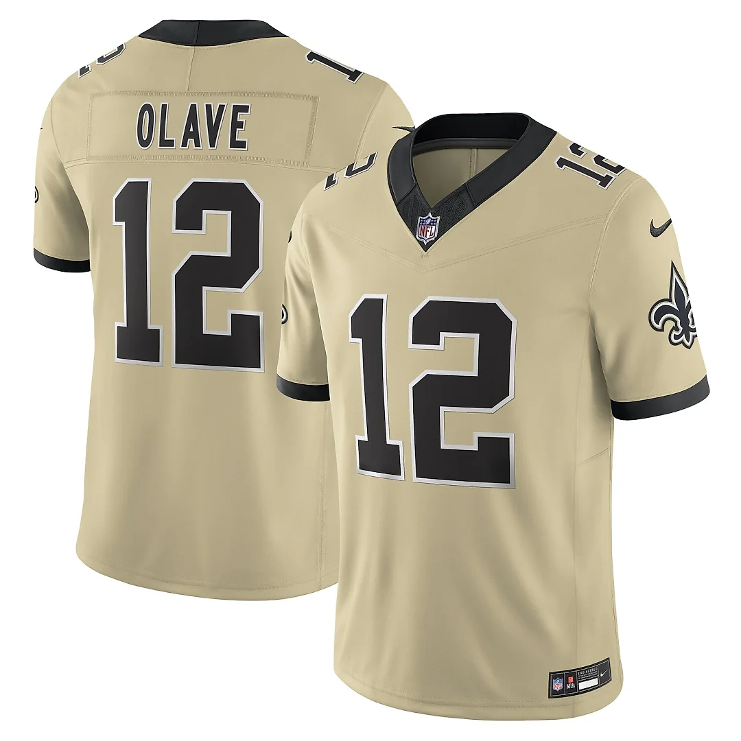 Zennovawear Chris Olave New Orleans Saints Gameday Golds Alternate Vapor FUSE. Limited Jersey - Gold