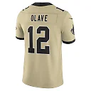 Zennovawear Chris Olave New Orleans Saints Gameday Golds Alternate Vapor FUSE. Limited Jersey - Gold