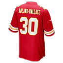 Zennovawear Chris Roland-Wallace Kansas City Chiefs Game Jersey - Red