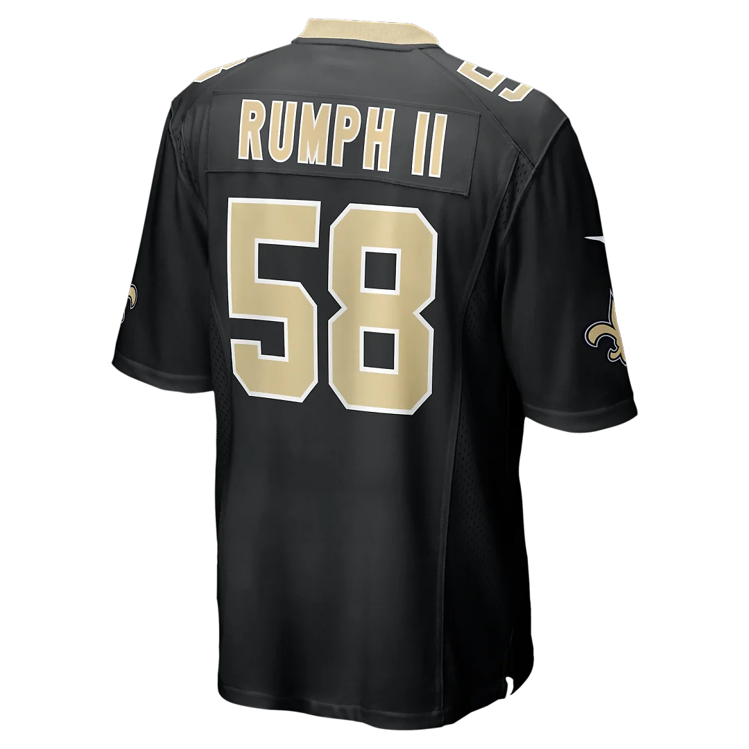 Zennovawear Chris Rumph II New Orleans Saints Team Game Jersey - Black
