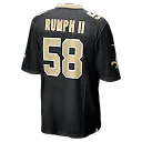 Zennovawear Chris Rumph II New Orleans Saints Team Game Jersey - Black