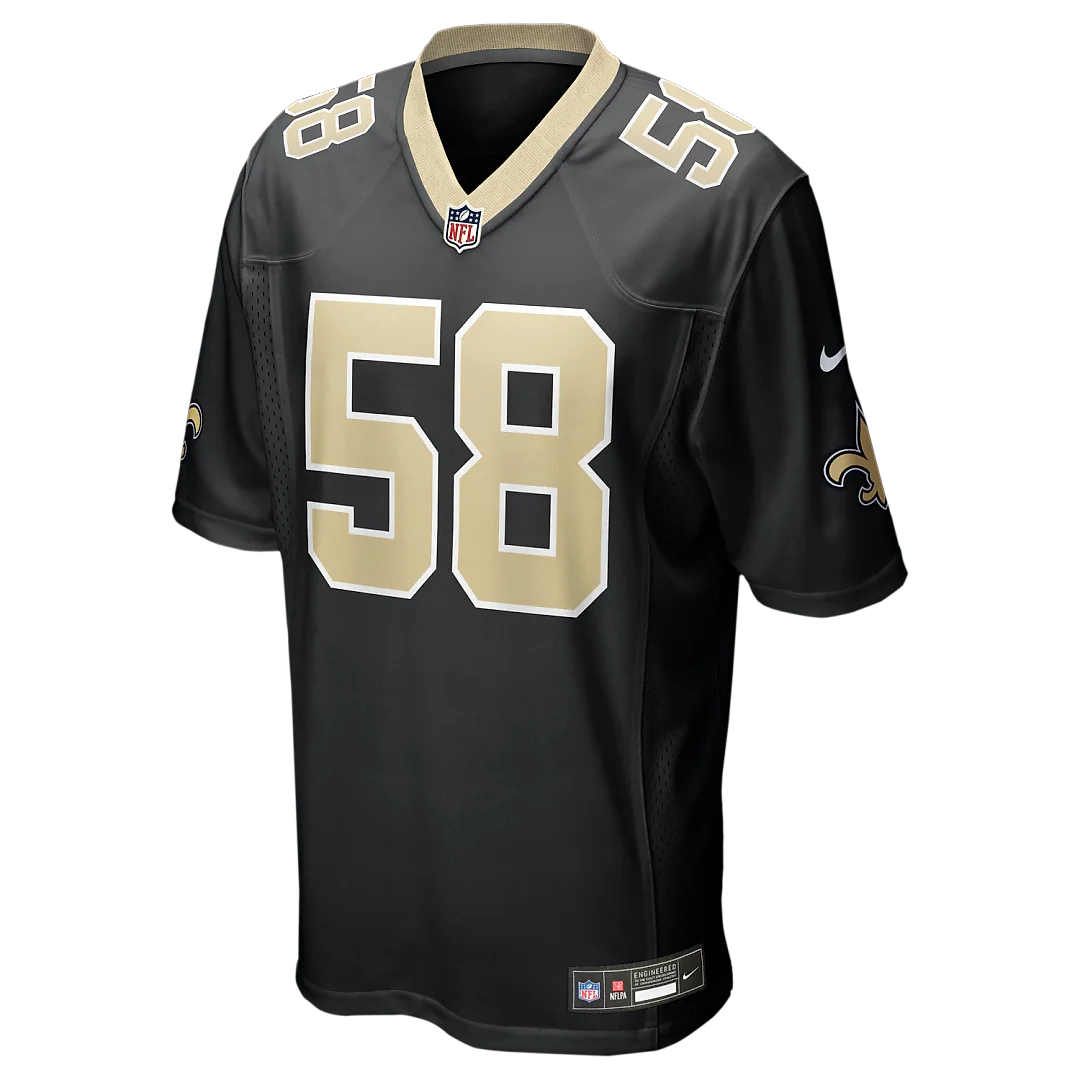 Zennovawear Chris Rumph II New Orleans Saints Team Game Jersey - Black
