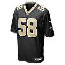Zennovawear Chris Rumph II New Orleans Saints Team Game Jersey - Black