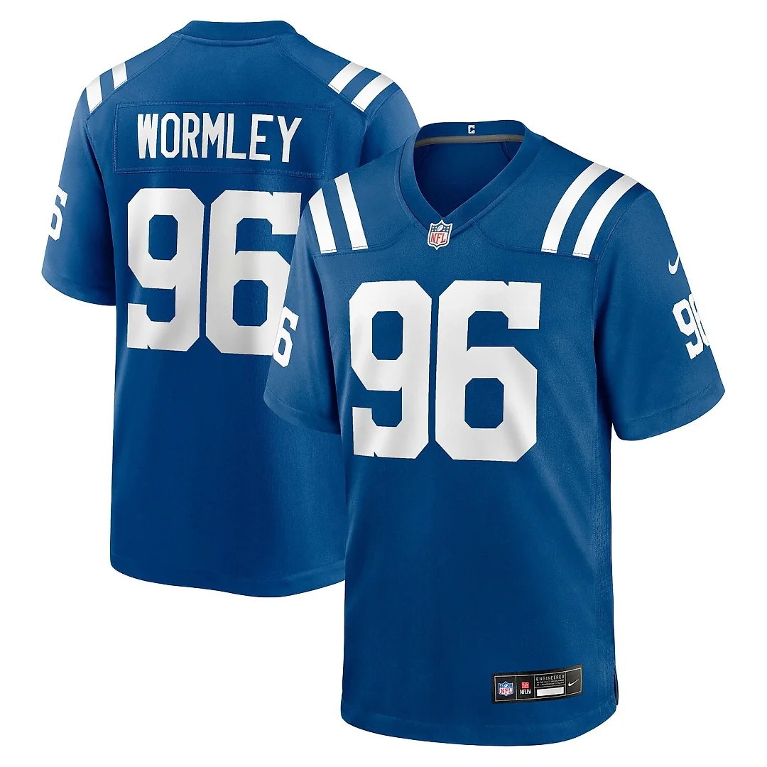 Zennovawear Chris Wormley Indianapolis Colts Team Game Jersey - Royal