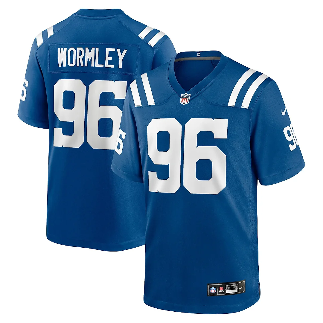 Zennovawear Chris Wormley Indianapolis Colts Team Game Jersey - Royal