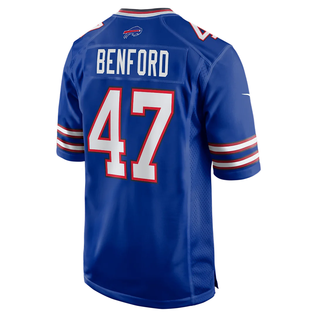 Zennovawear Christian Benford Buffalo Bills Game Jersey - Royal