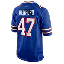 Zennovawear Christian Benford Buffalo Bills Game Jersey - Royal