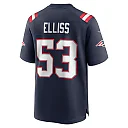 Zennovawear Christian Elliss New England Patriots Game Jersey - Navy
