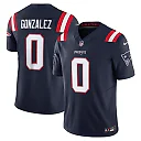 Zennovawear Christian Gonzalez New England Patriots Vapor FUSE. Limited Jersey - Navy