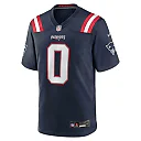 Zennovawear Christian Gonzalez New England Patriots Team Game Jersey - Navy